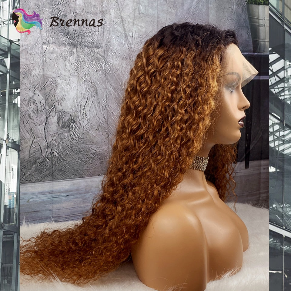 Ombre Curly Lace Front