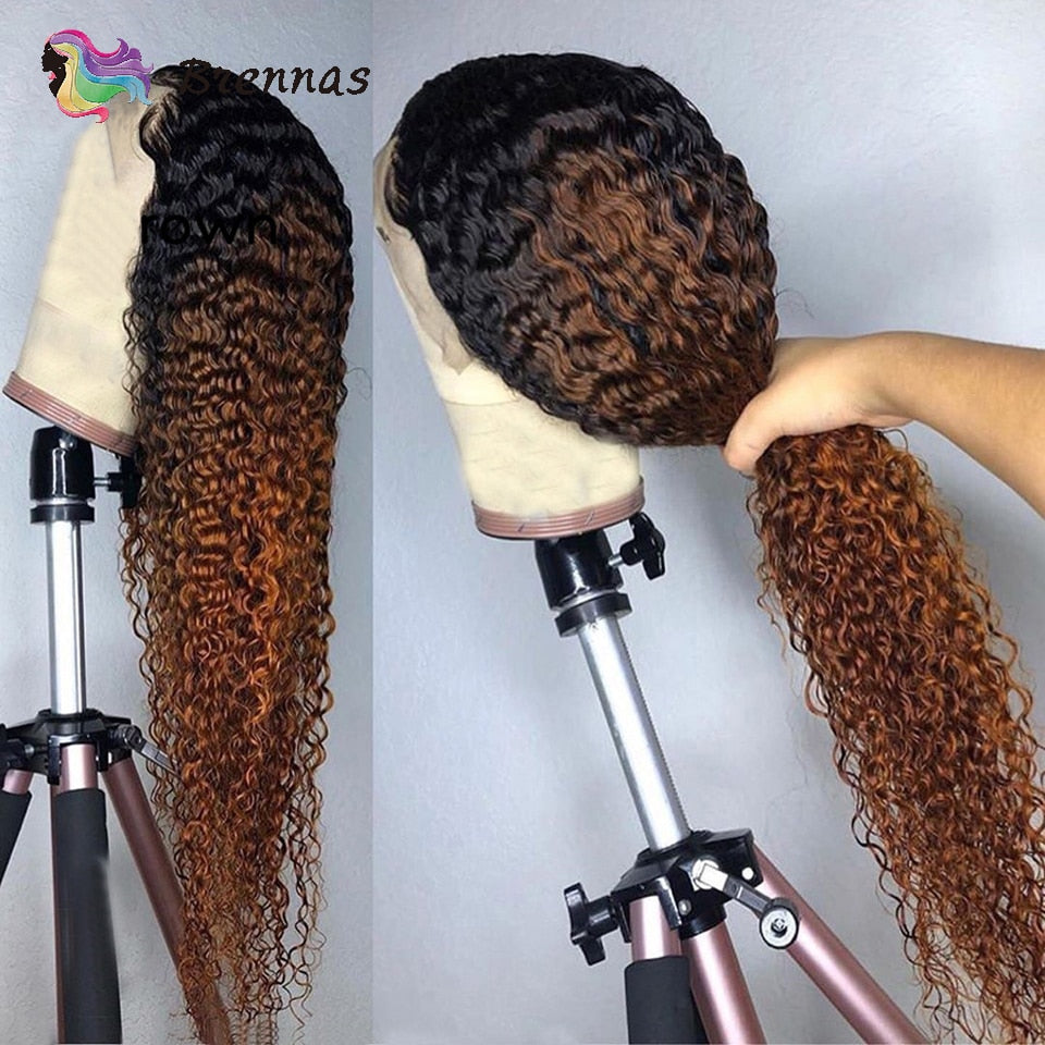 Ombre Curly Lace Front