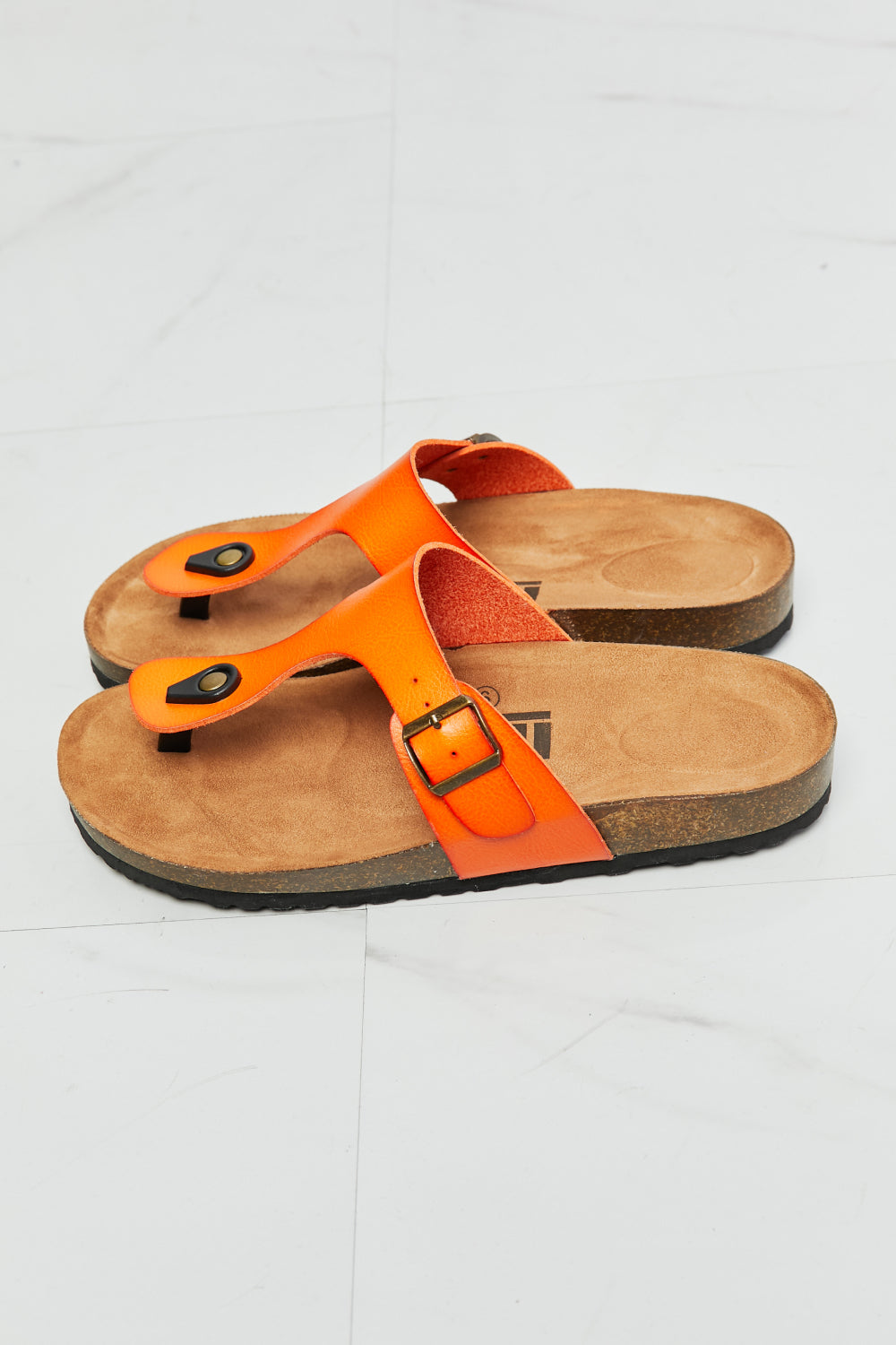 T-Strap Flip-Flop in Orange