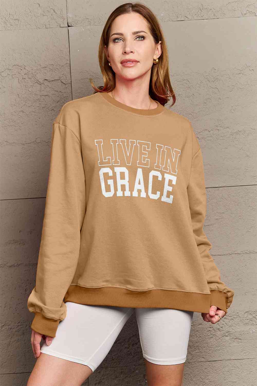 LIVE IN GRACE Graphic Sweatshirt