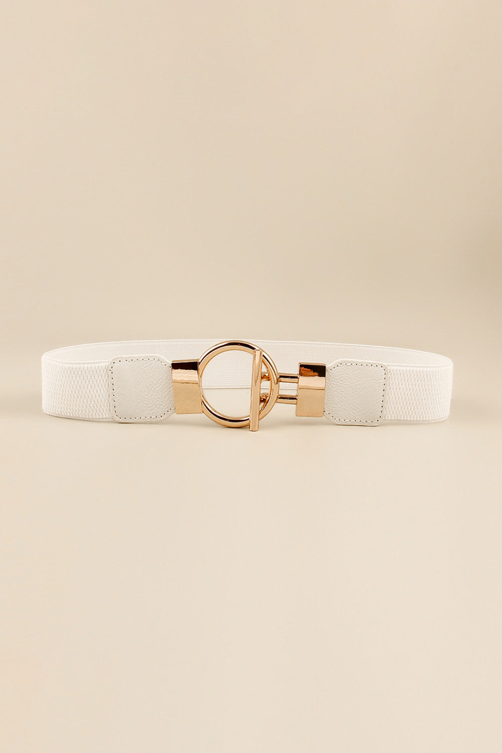 Circle Shape Buckle Zinc Alloy Buckle Leather Belt