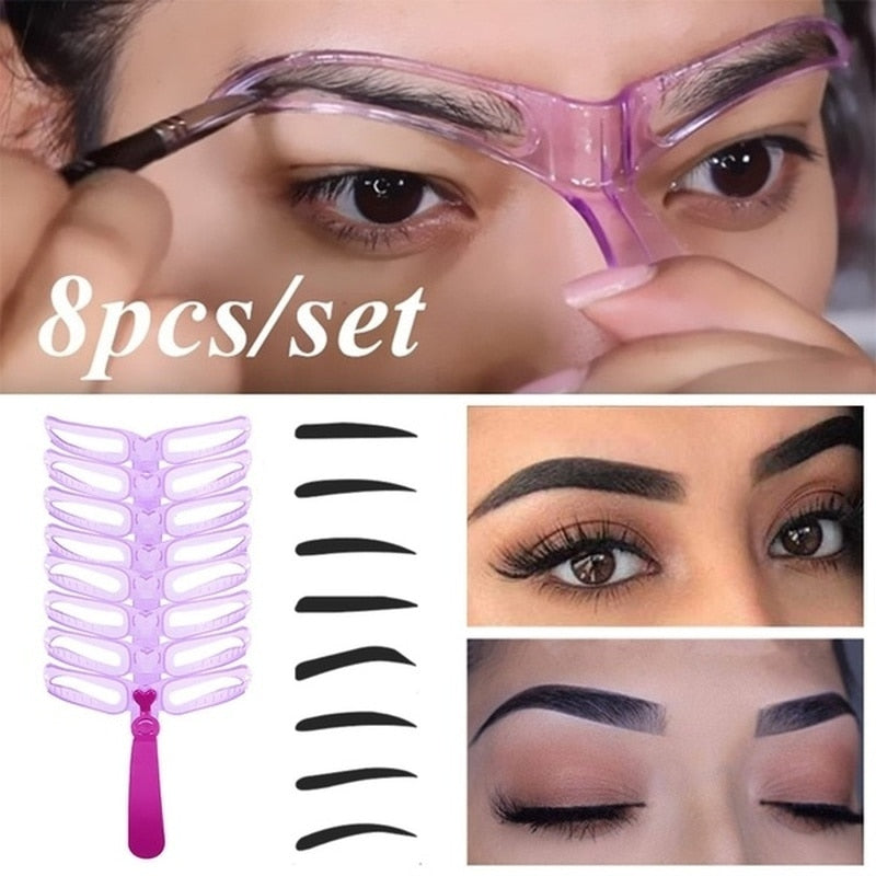 8 In1 Eyebrow Shaping Template