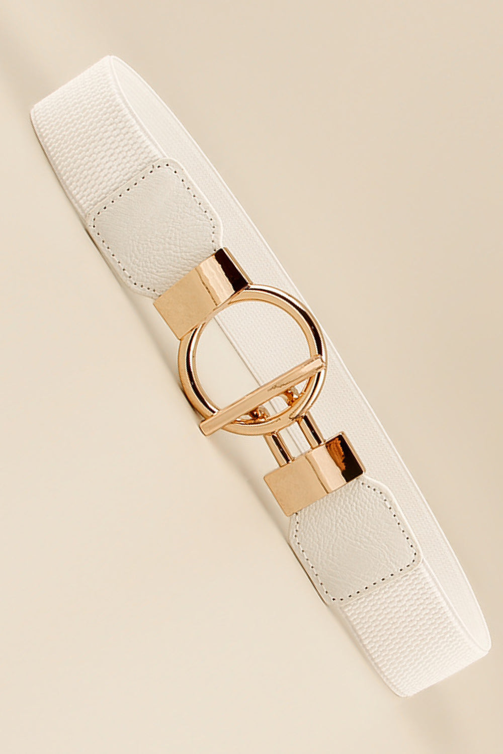 Circle Shape Buckle Zinc Alloy Buckle Leather Belt