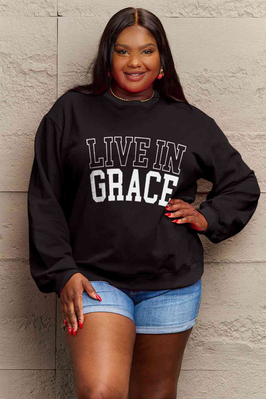 LIVE IN GRACE Graphic Sweatshirt