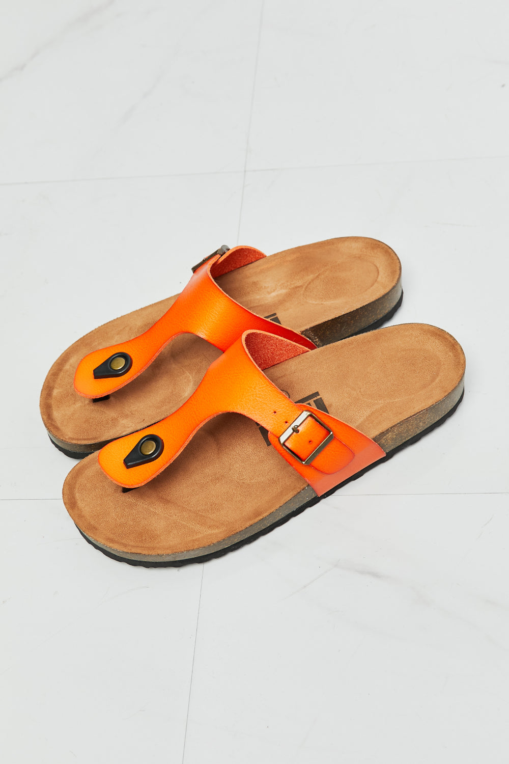 T-Strap Flip-Flop in Orange