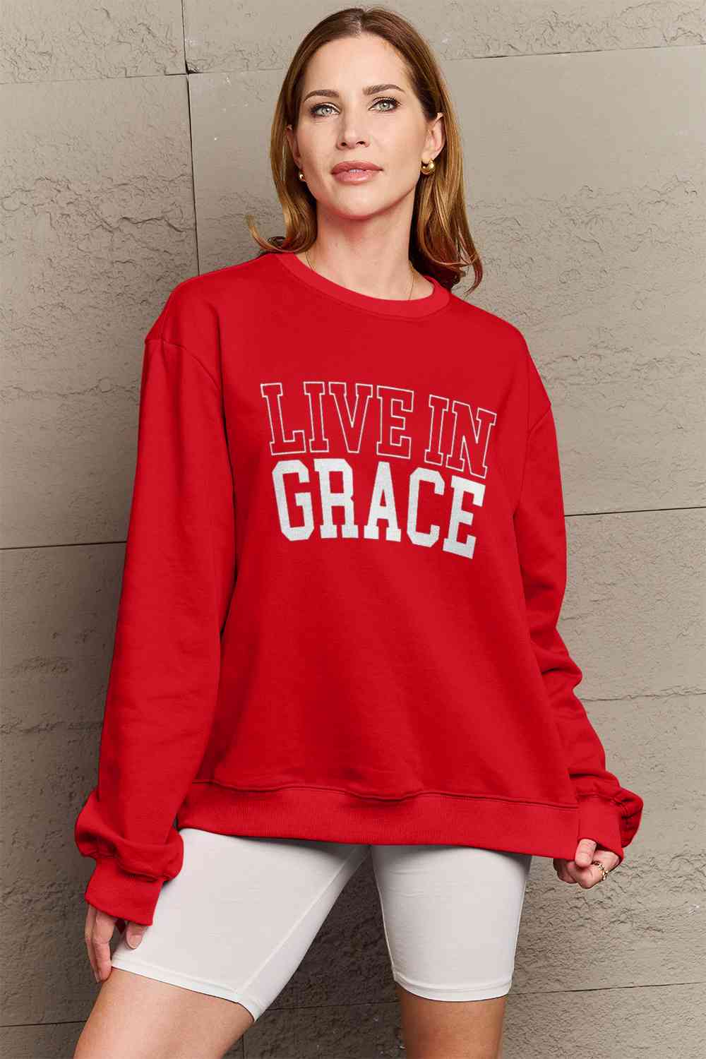 LIVE IN GRACE Graphic Sweatshirt