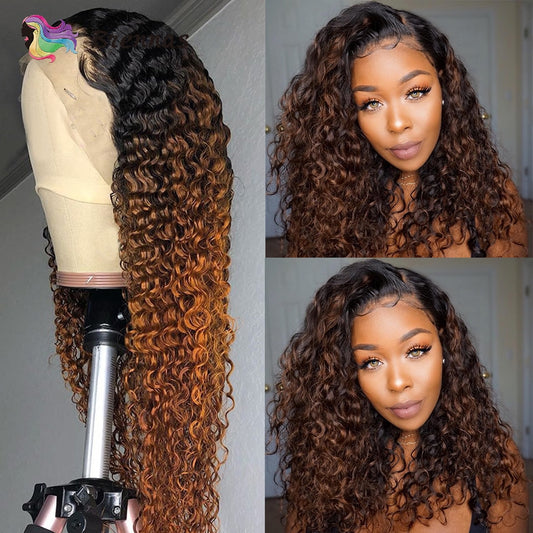 Ombre Curly Lace Front