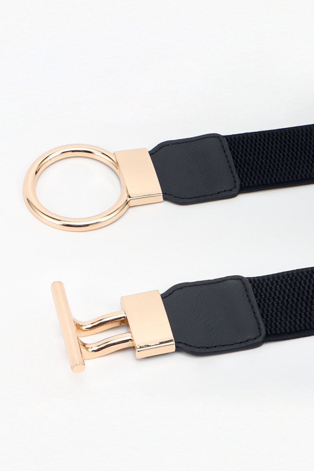 Circle Shape Buckle Zinc Alloy Buckle Leather Belt