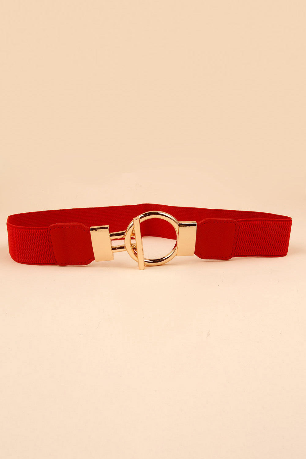 Circle Shape Buckle Zinc Alloy Buckle Leather Belt