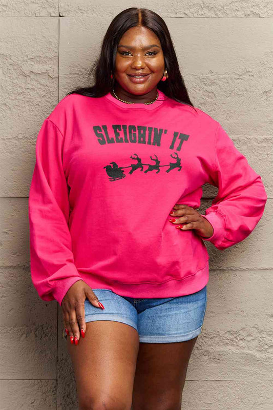 SLEIGHIN' IT Graphic Sweatshirt