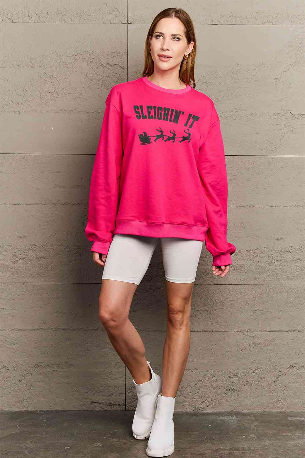 SLEIGHIN' IT Graphic Sweatshirt