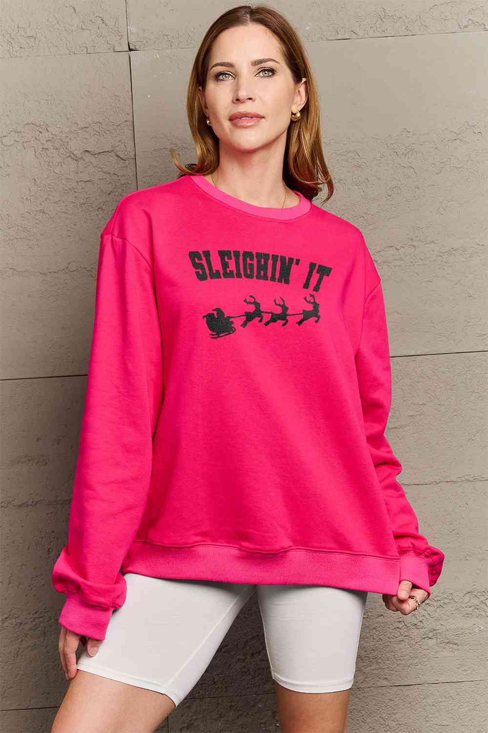 SLEIGHIN' IT Graphic Sweatshirt