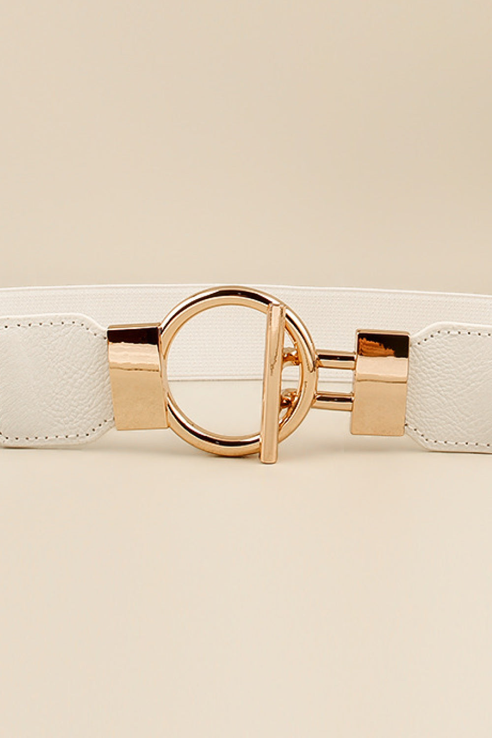 Circle Shape Buckle Zinc Alloy Buckle Leather Belt