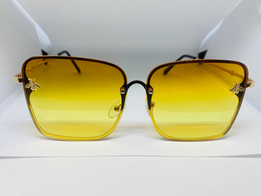 Yellow Butterfly Sunglasses